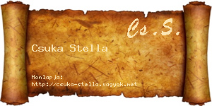 Csuka Stella névjegykártya